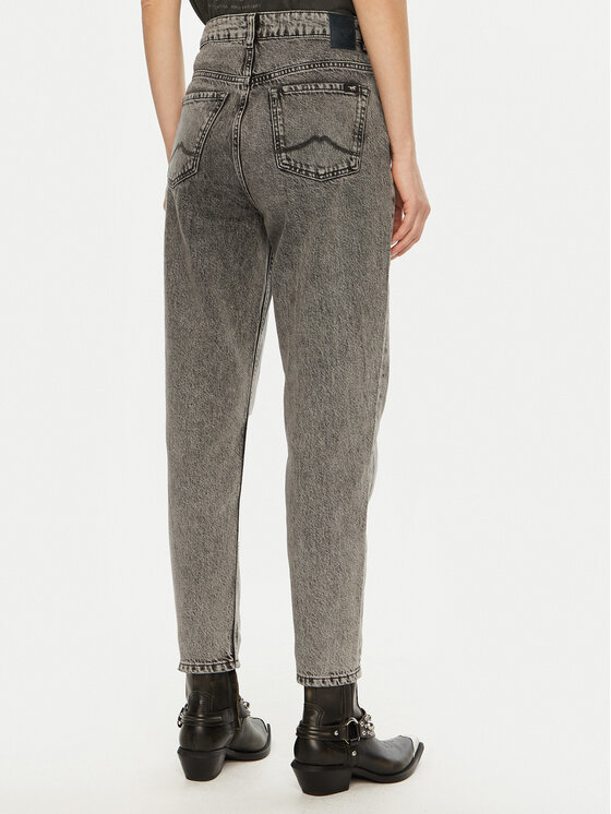 Mustang Mustang Jeans hlače Charlotte 1015989 Siva Mom Fit