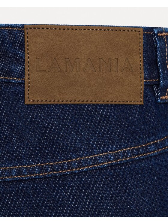 La Mania La Mania Jeansy RIFFE Granatowy Basic Fit