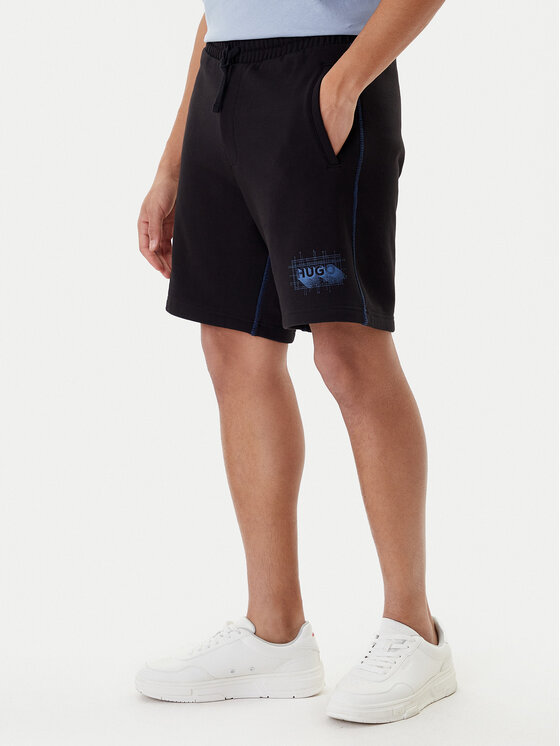 HUGO HUGO Športne kratke hlače Nothali 50553499 Črna Regular Fit