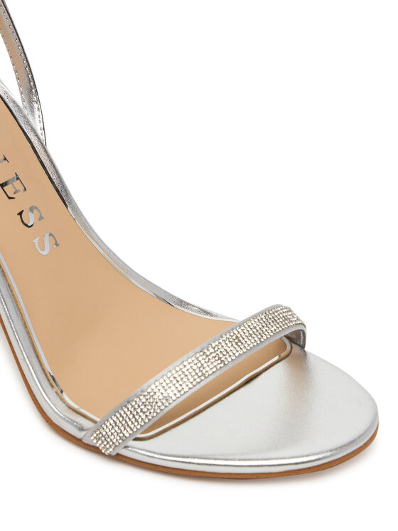 Guess Guess Sandale FLJCHR SAT03 Srebrna