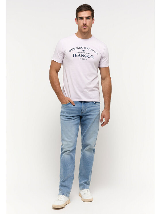 Mustang Mustang T-shirt AUSTIN Bianco Regular Fit