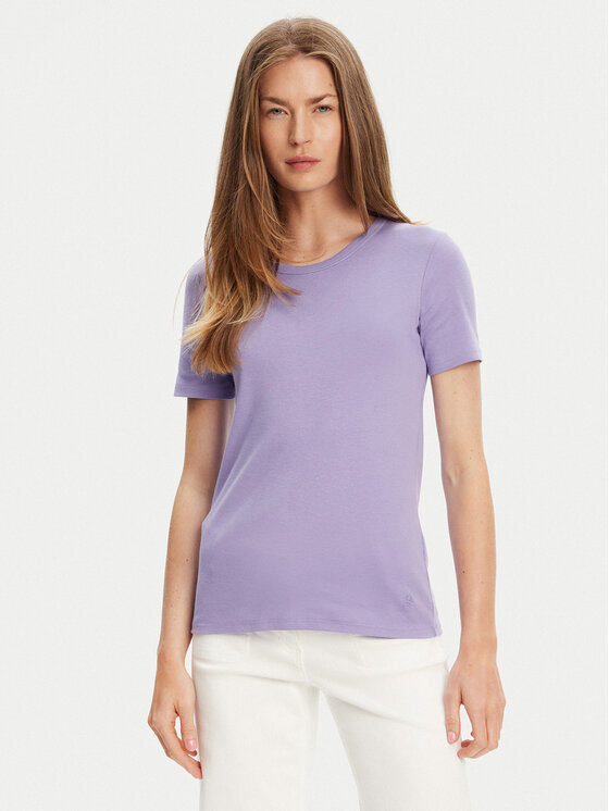United Colors Of Benetton United Colors Of Benetton T-Shirt 3GA2E16A0 Fialová Regular Fit