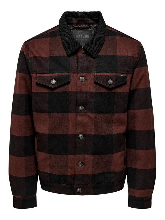 Only & Sons Only & Sons Prijelazna jakna 22026261 Tamnocrvena Regular Fit