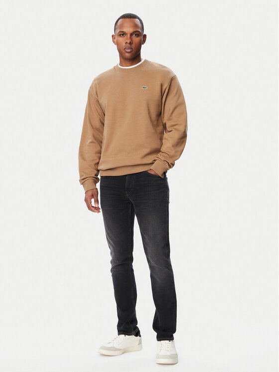 Lacoste Lacoste Mikina SH8868 Světle hnědá Regular Fit