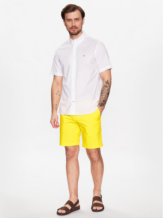 Tommy Hilfiger Tommy Hilfiger Πουκάμισο MW0MW31382 Λευκό Regular Fit