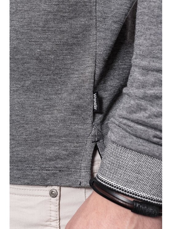 Wrangler Wrangler T-shirt LS POLO Grigio Regular Fit