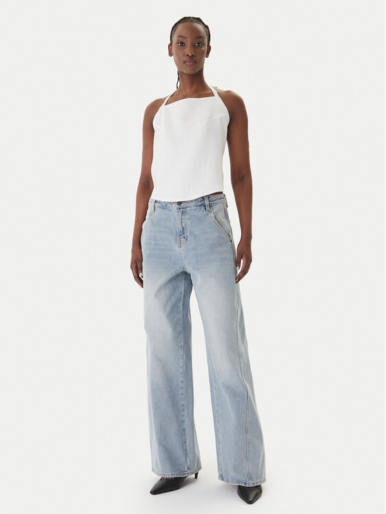 Eleh Eleh Top SS260067 Biela Regular Fit