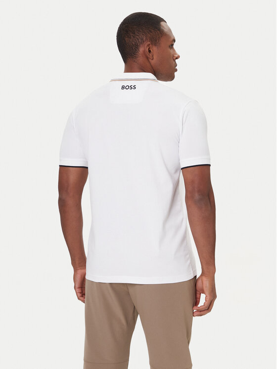 BOSS BOSS Тениска с яка и копчета Paddy Pro 50469102 Бежов Regular Fit