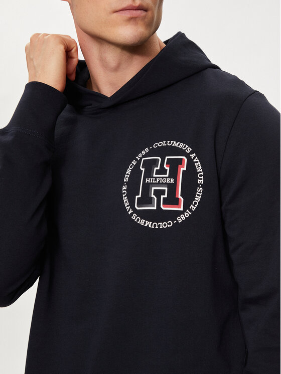 Tommy Hilfiger Tommy Hilfiger Bluza MW0MW34383 Granatowy Regular Fit