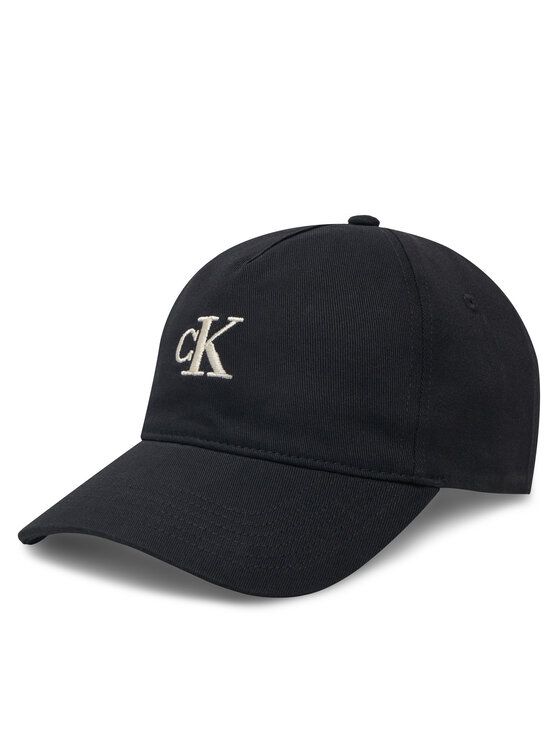 Șapcă Calvin Klein Jeans Embroidered Monogram Cap LV04K5024G Negru