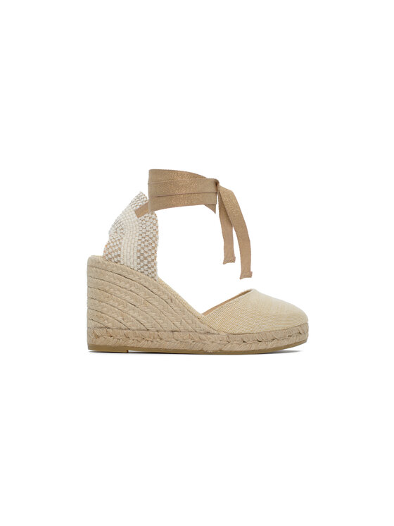 Espadryle, rozmiar 37, Złote, 11559182-ORO