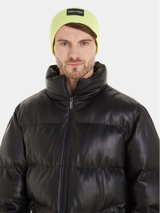 Calvin Klein Calvin Klein Kapa Fine Cotton Rib Beanie K50K510986 Zelena