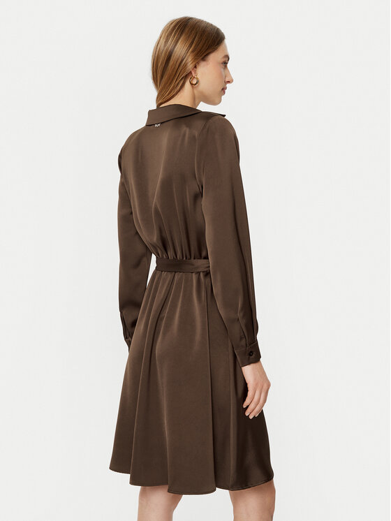 Rinascimento Rinascimento Сукня-сорочка CFC0121838003 Коричневий Regular Fit