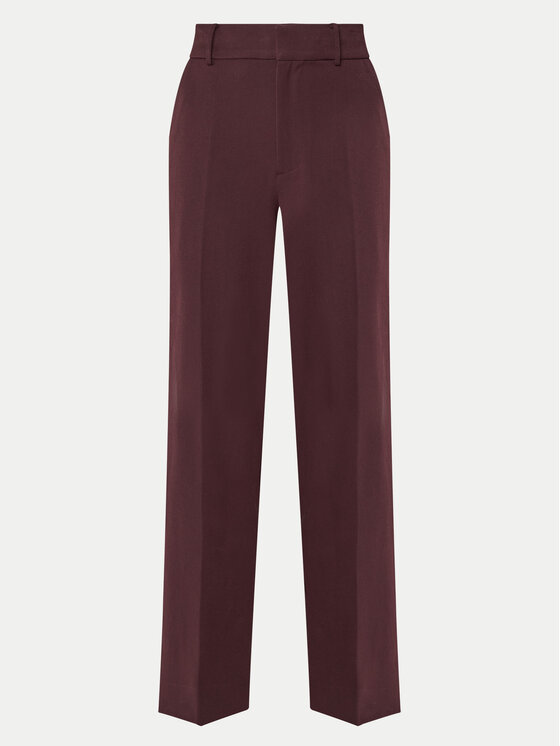 STAUD STAUD Palazzohose Prince R24F4138ST Dunkelrot Regular Fit