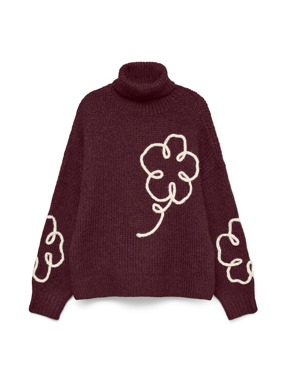 Vero Moda Vero Moda Rolák Fatima 10335036 Fialová Regular Fit