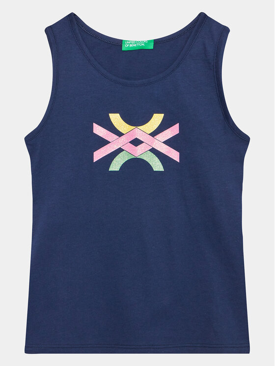 United Colors Of Benetton United Colors Of Benetton Τοπ 3I1XCH012 Σκούρο μπλε Regular Fit