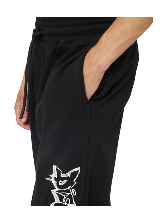 DISCLAIMER DISCLAIMER Pantaloni da tuta 24ids54522 Nero Regular Fit