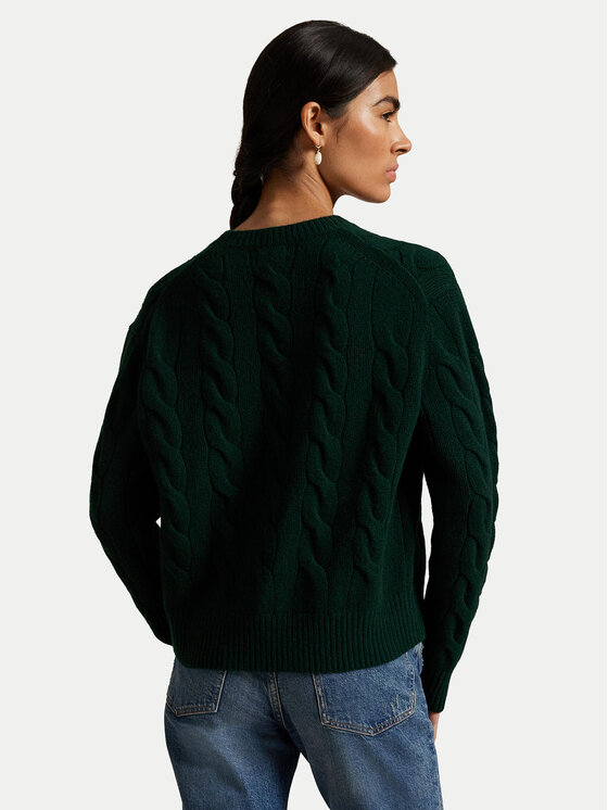 Polo Ralph Lauren Polo Ralph Lauren Sweater 211A91216008 Zöld Straight Fit