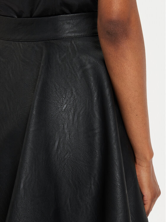 Rinascimento Rinascimento Rock aus Kunstleder CFC0120342003 Schwarz Regular Fit