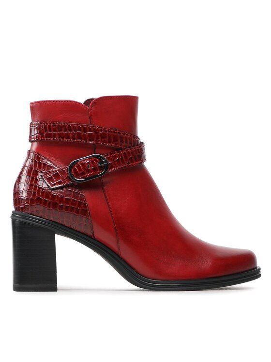 Bottine rouge tamaris top