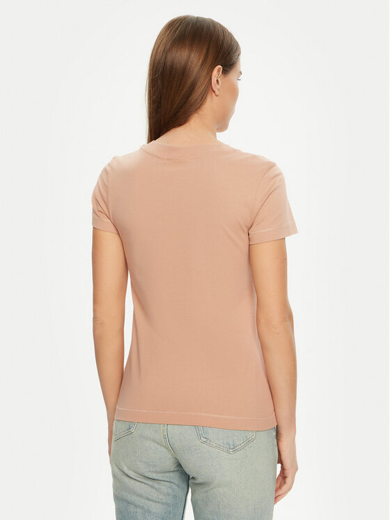 Calvin Klein Jeans Calvin Klein Jeans Póló Monologo J20J223563 Rózsaszín Slim Fit