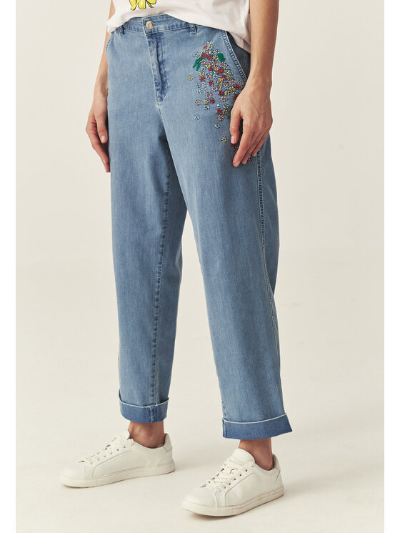TATUUM TATUUM Jeansy SEREMIO Modrá Loose Fit