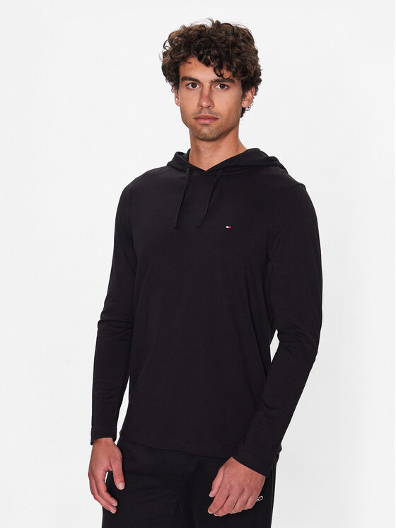 Tommy Hilfiger Μπλούζα MW0MW30063 Μαύρο Regular Fit | Modivo.gr