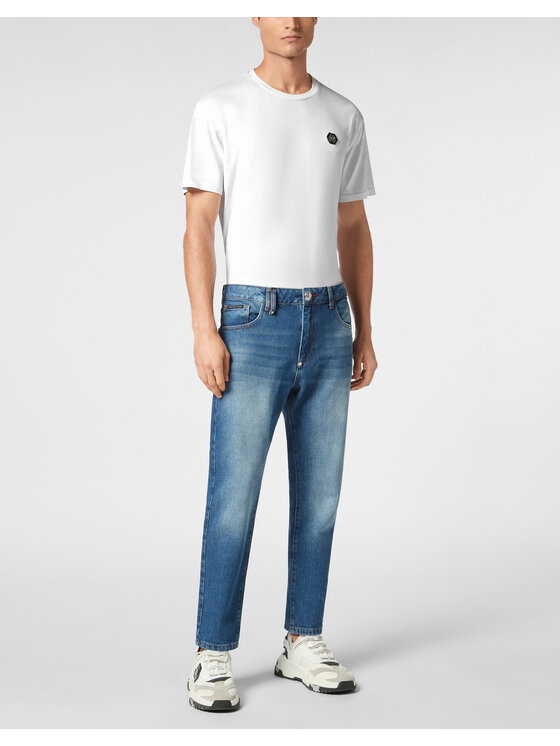 PHILIPP PLEIN PHILIPP PLEIN Džínsy 22877 Modrá Slim Fit