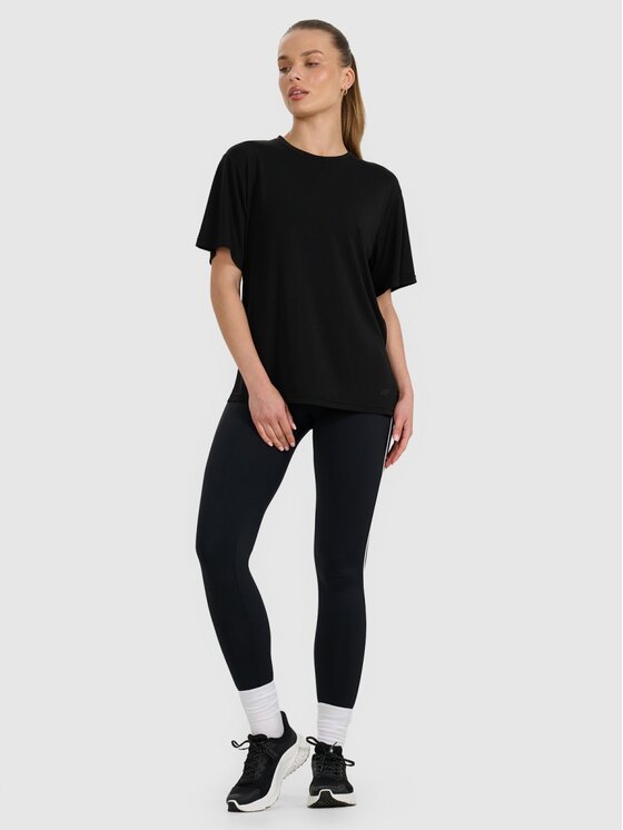 4F 4F T-Shirt 4FRAW25TTSHF3408-20S Μαύρο Oversize