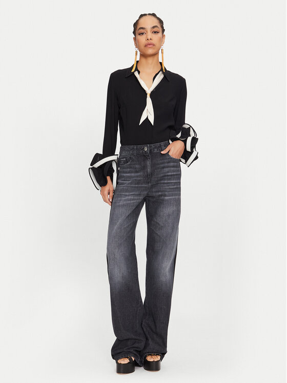 Elisabetta Franchi Elisabetta Franchi Džinsai PJ-76I-46E2-V320 Juoda Regular Fit