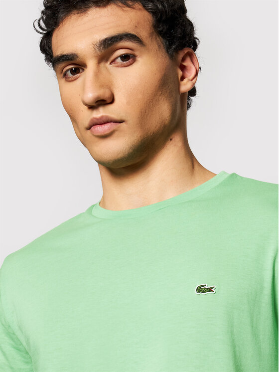 Lacoste Lacoste Marškinėliai TH6709 Žalia Regular Fit