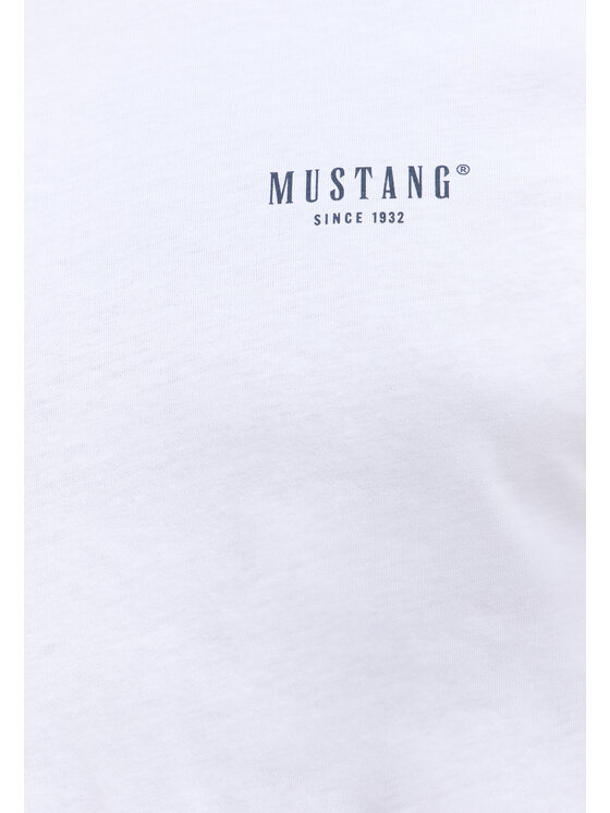 Mustang Mustang T-Shirt Style Austin Biały Regular Fit