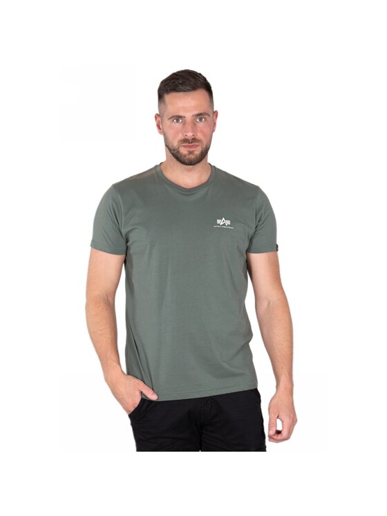 Alpha Industries Alpha Industries T-Shirt AI.188505-432-XL Zielony Basic Fit