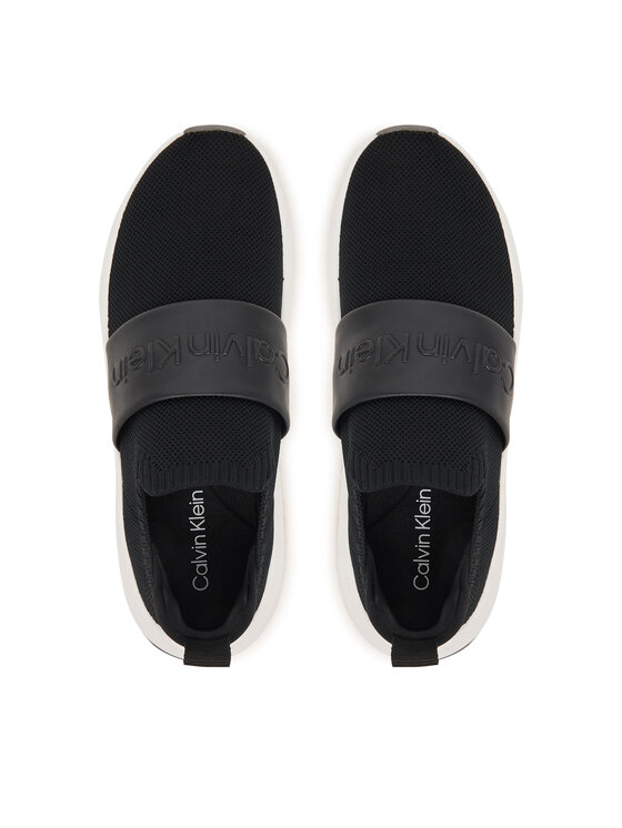 Calvin Klein Calvin Klein Αθλητικά Chunky Run Slipon Knit Logo Tape HW0HW03261 Μαύρο