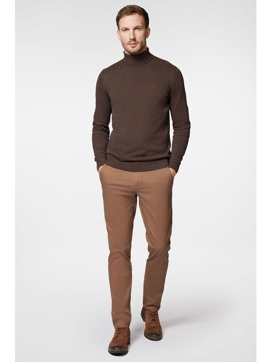 Próchnik Próchnik Chinosy PM2 SP082223000007 Beżowy Slim Fit