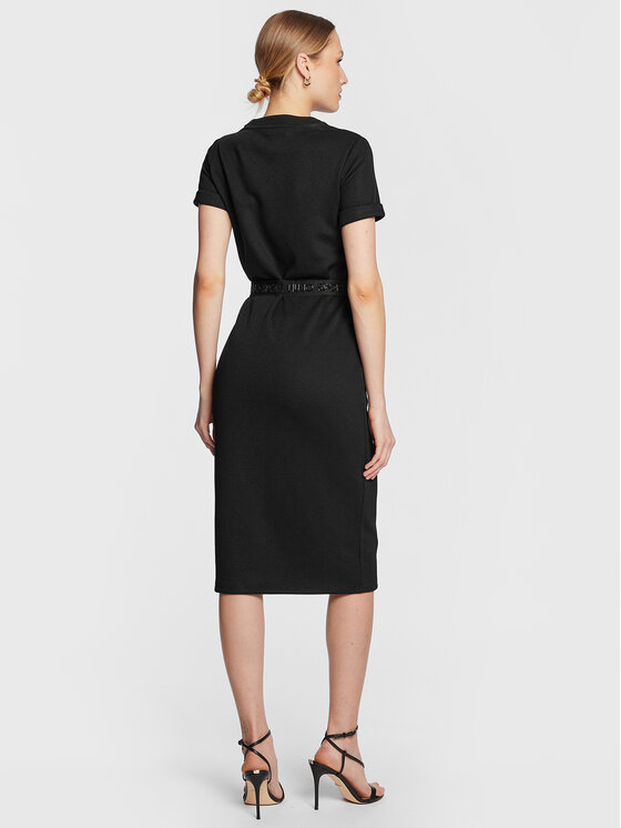 Liu Jo Sport Liu Jo Sport Trikotažinė suknelė TA3032 JS178 Juoda Regular Fit