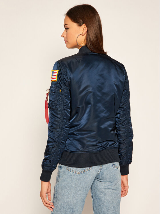Alpha Industries Alpha Industries Bomber Nasa 168007 Blu scuro Regular Fit