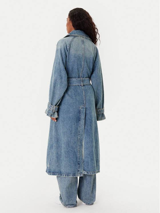 HUGO HUGO Тренч Garena 50541545 Голубий Oversize