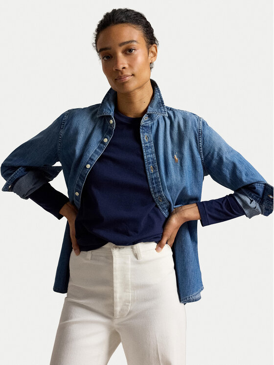 Polo Ralph Lauren Polo Ralph Lauren Blusa 211B14604005 Blu scuro Regular Fit