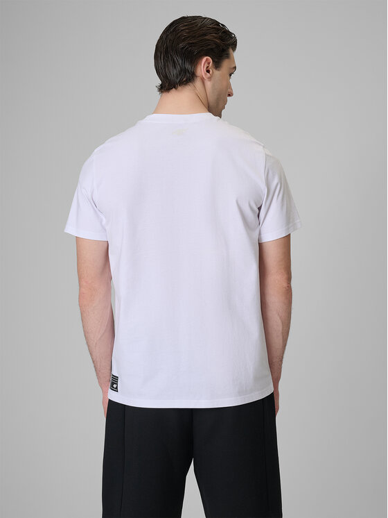 4F 4F T-Shirt COMMERCIAL 3 Biały Regular Fit