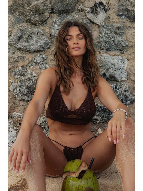 Love and Hate Love and Hate Dół od bikini Bali Brązowy