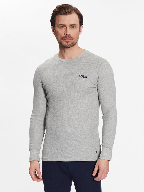 Polo Ralph Lauren Тениска на пижама 714899615003 Сив Regular Fit