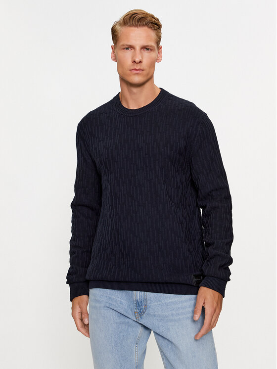 HUGO Hugo Pullover Sovrain 50492805 Dunkelblau Relaxed Fit