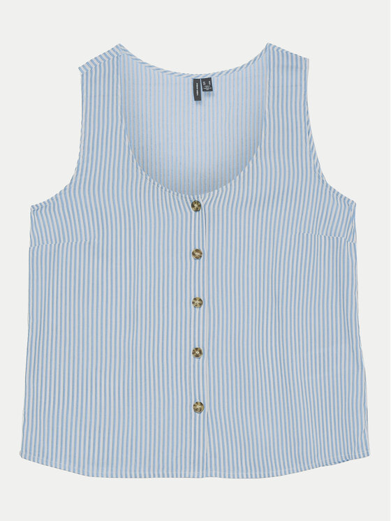 Vero Moda Vero Moda Top Bumpy 10325830 Albastru celest Standard Fit