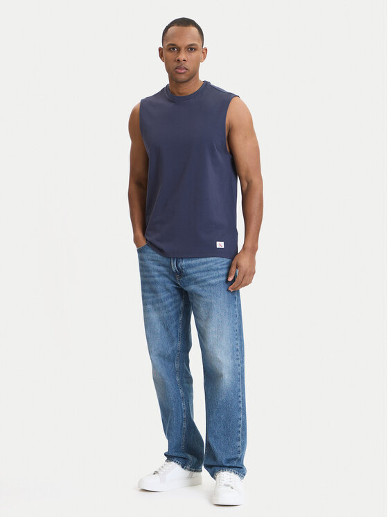 Calvin Klein Jeans Calvin Klein Jeans Tank top LV04RF273G Tmavomodrá Slim Fit