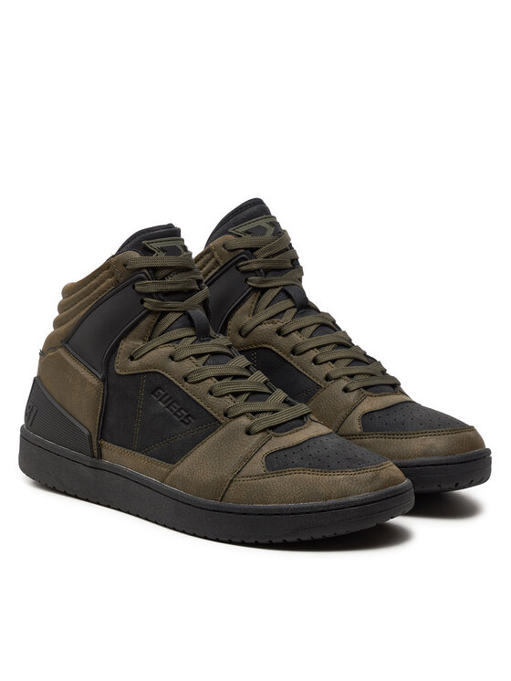 Guess Guess Sneakersy Sava Mid FMTSAM PEL12 Zielony