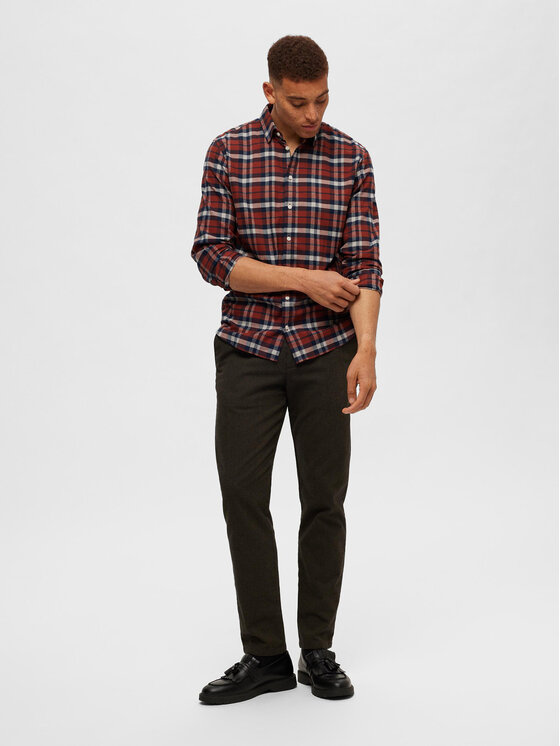 Selected Homme Selected Homme Koszula 16091358 Kolorowy Slim Fit