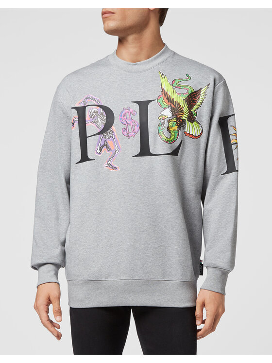 PHILIPP PLEIN PHILIPP PLEIN Bluza 283 Beżowy Regular Fit