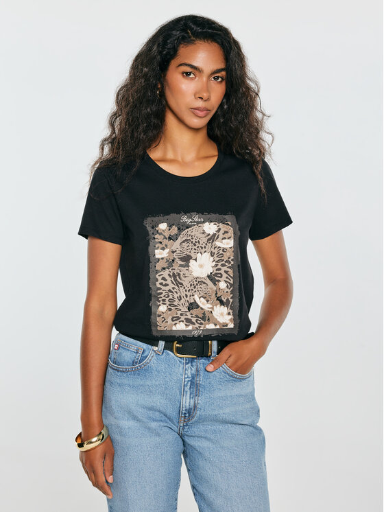 BIG STAR BIG STAR T-Shirt RELLKA Czarny Basic Fit