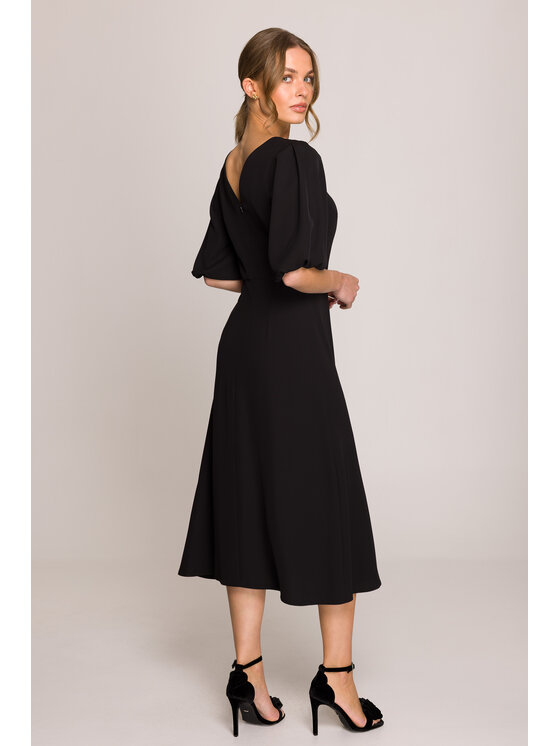 Stylove Stylove Večerní šaty S399 Černá Premium Fit